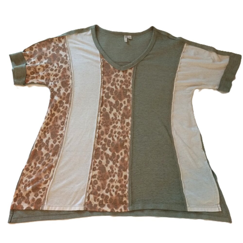 Cato Women Top Short Sleeve Size L